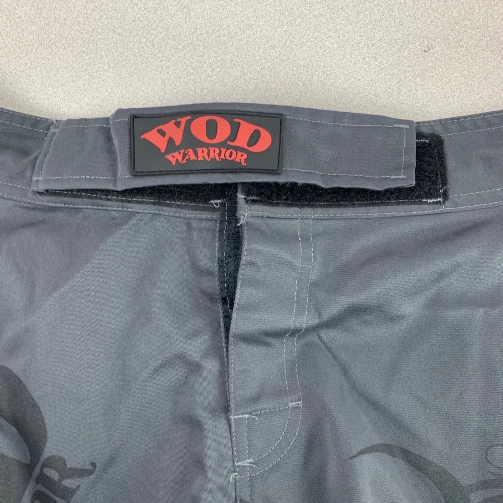 WOD‎ Warrior Training Shorts Mens 34 Grey Spartan MMA CrossFit Athletic Cargo